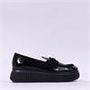 Wonders Xfly Chunky Loafer - Black Patent